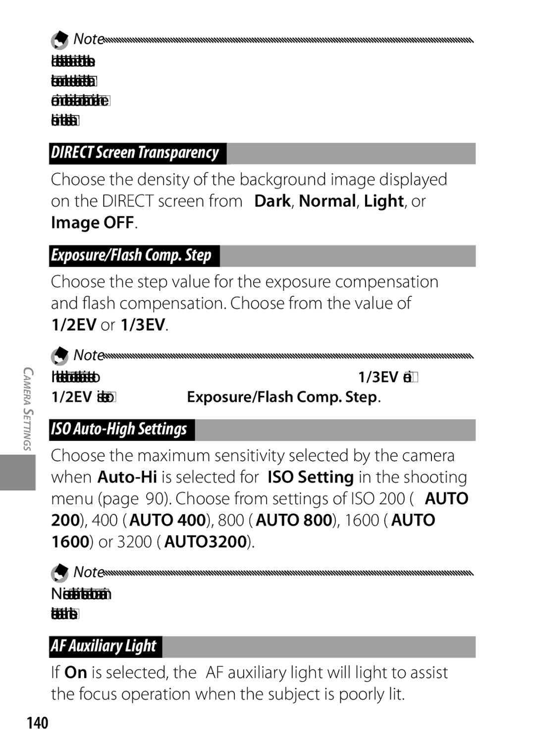 Ricoh 170553, GXR Direct Screen Transparency, Exposure/Flash Comp. Step, ISO Auto-High Settings, AF Auxiliary Light, 140 