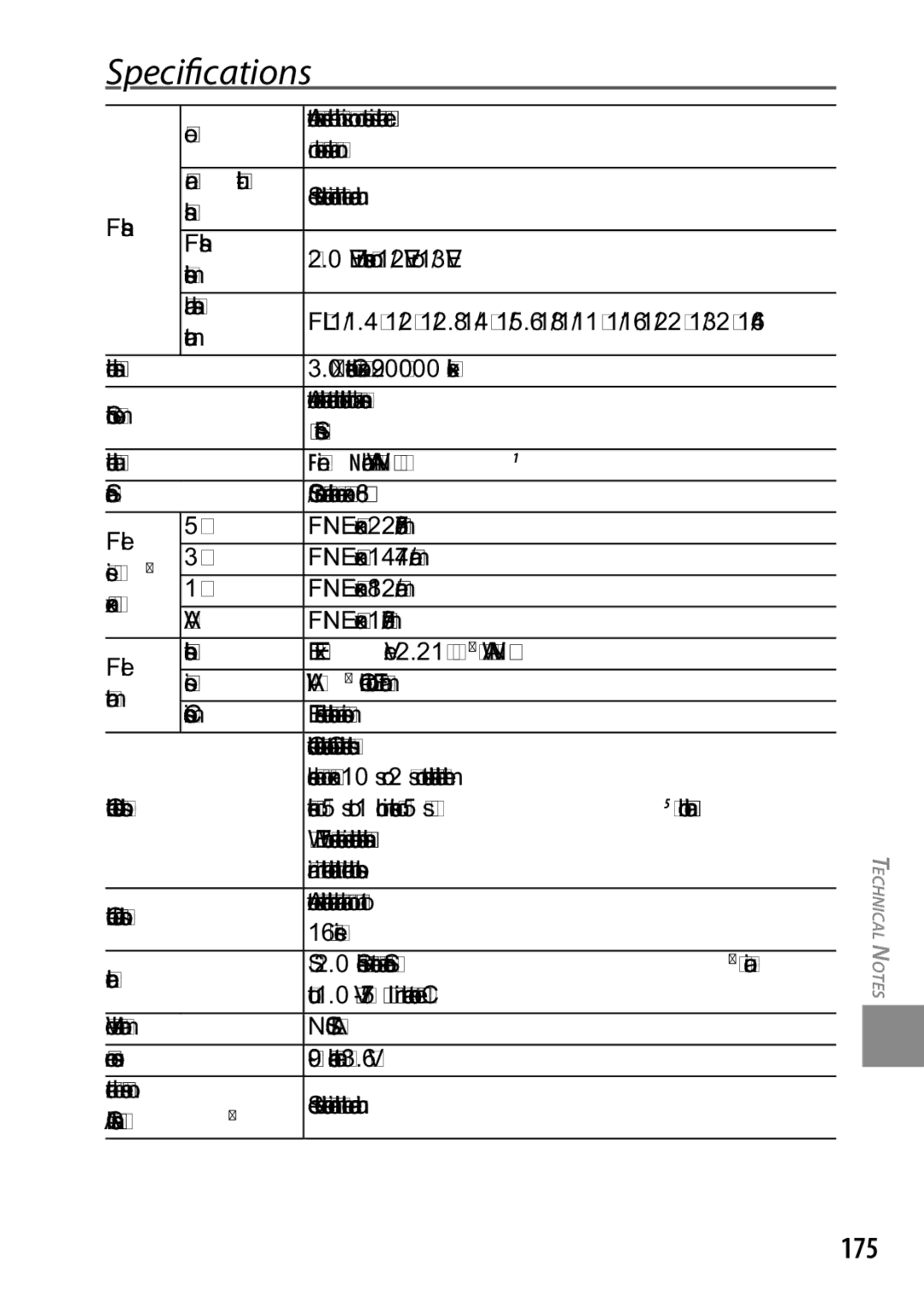 Ricoh 170543, GXR, 170553 manual Specifications, 175 