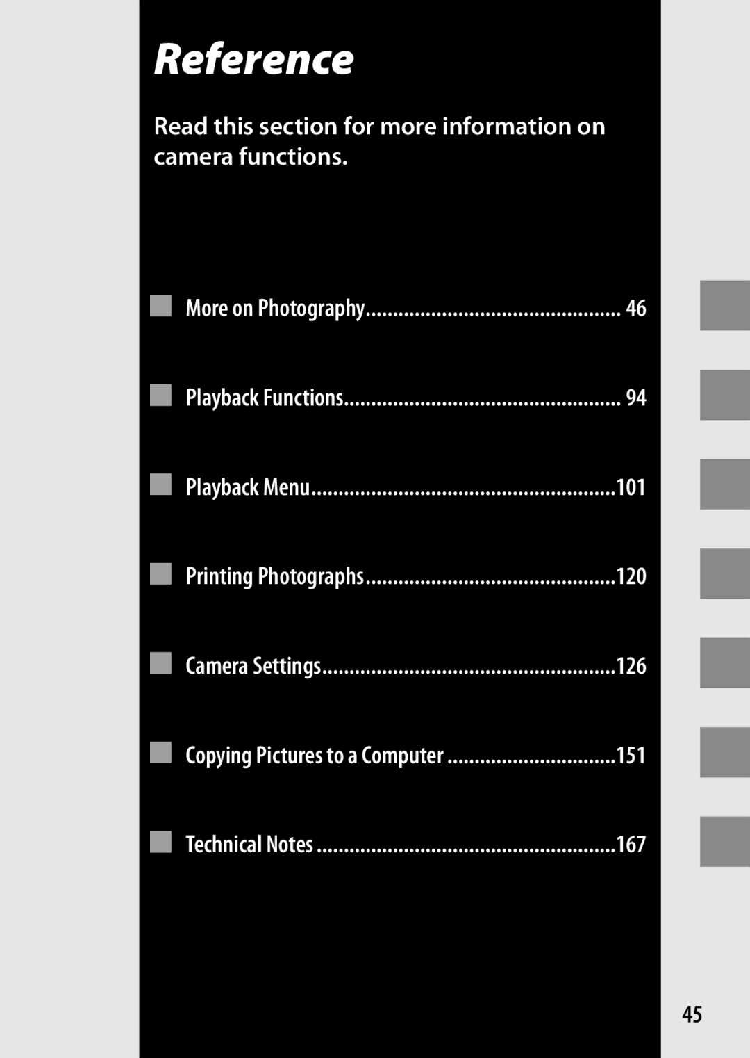 Ricoh GXR, 170543, 170553 manual Reference, Read this section for more information on camera functions 