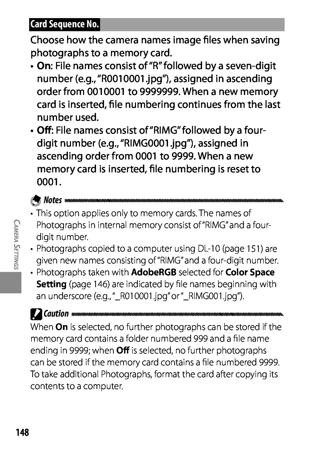 Ricoh 170543, GXR, 170553 manual Card Sequence No 