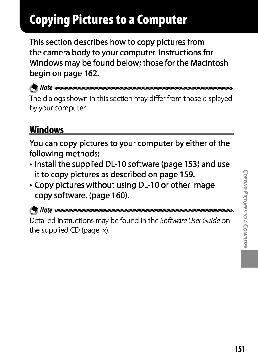 Ricoh 170543, GXR, 170553 manual Copying Pictures to a Computer, Windows 