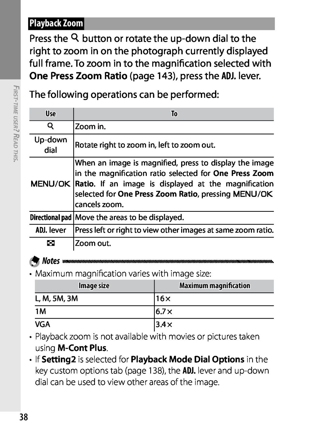 Ricoh 170553, GXR, 170543 manual Playback Zoom, The following operations can be performed 
