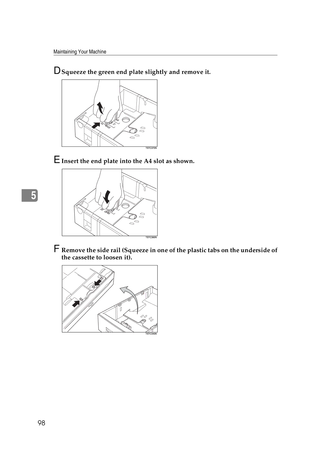 Ricoh H545 manual Maintaining Your Machine 