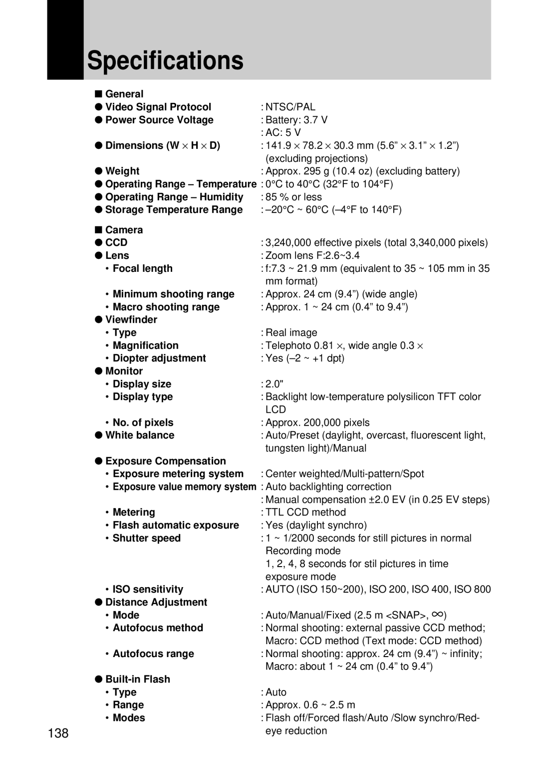 Ricoh I500 manual Specifications, 138 