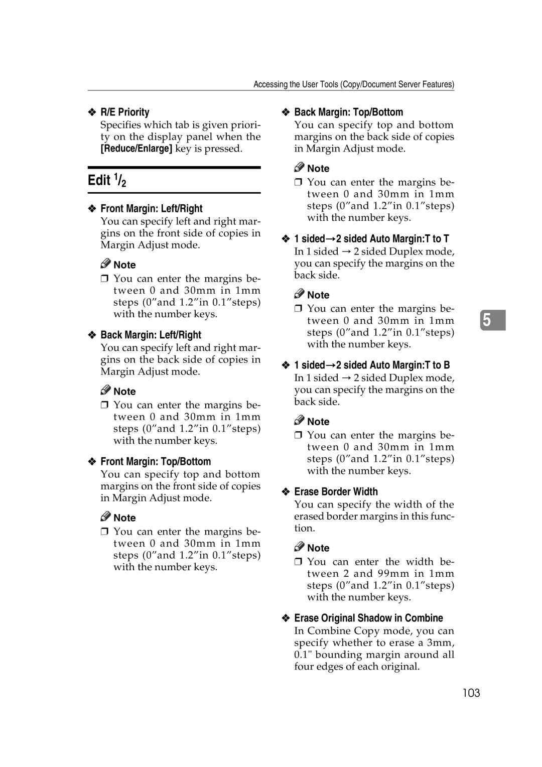 Ricoh IS 2060, IS 2075 operating instructions Edit 1/2 