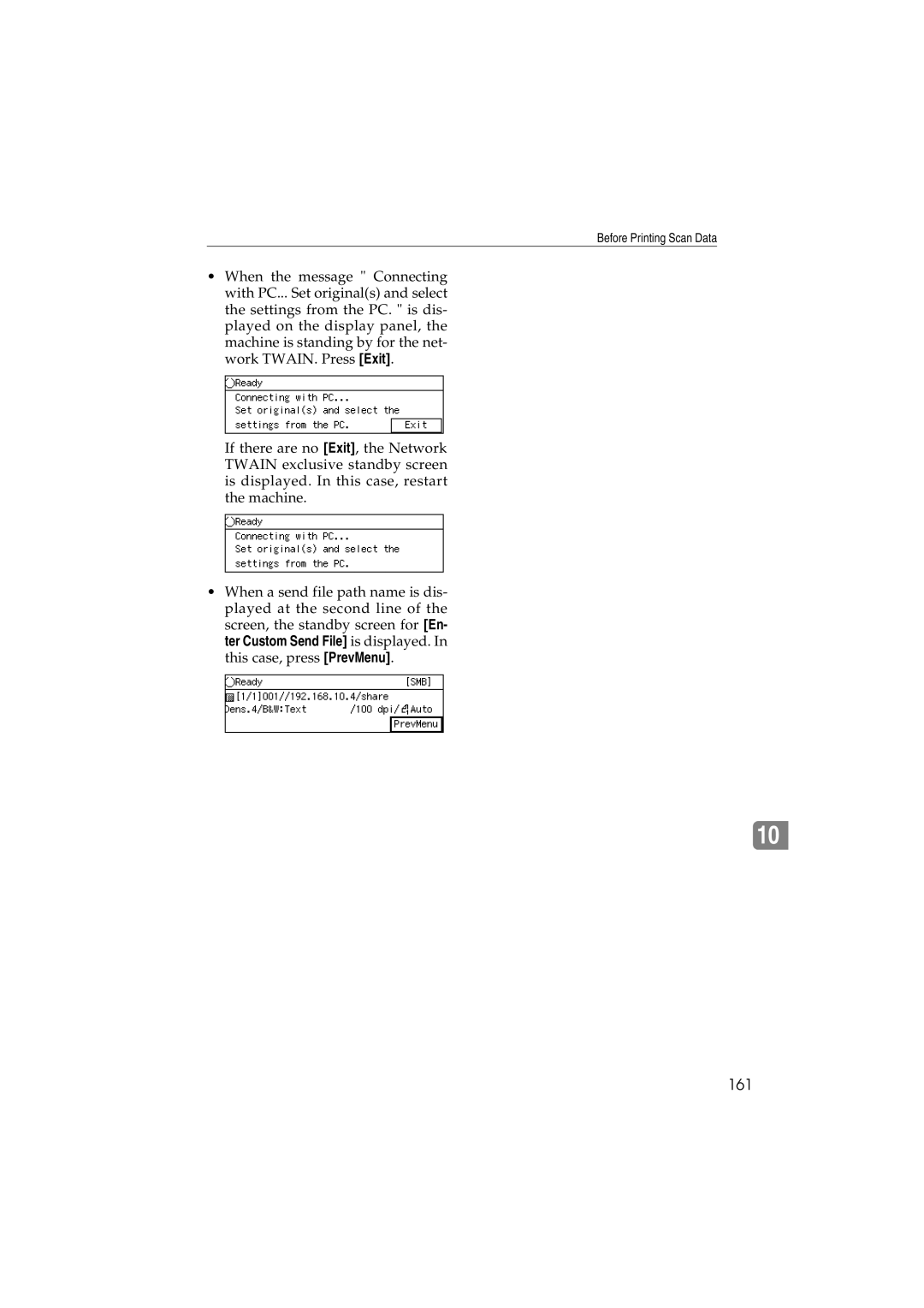 Ricoh IS300e operating instructions 161 