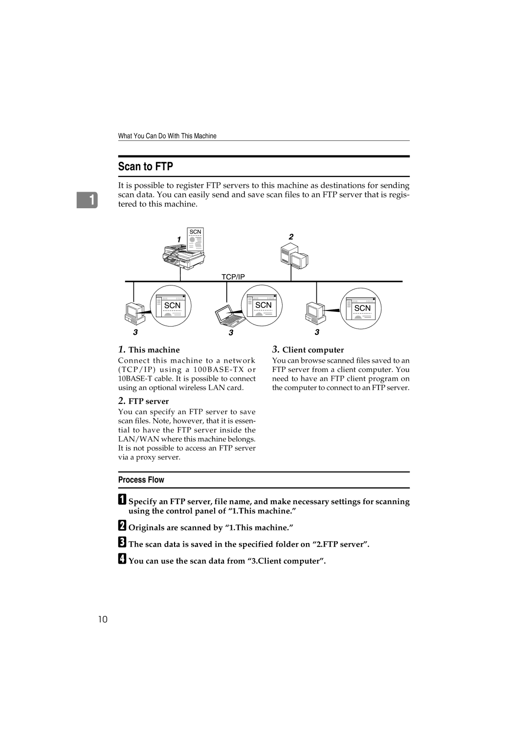 Ricoh IS300e operating instructions Scan to FTP, FTP server 