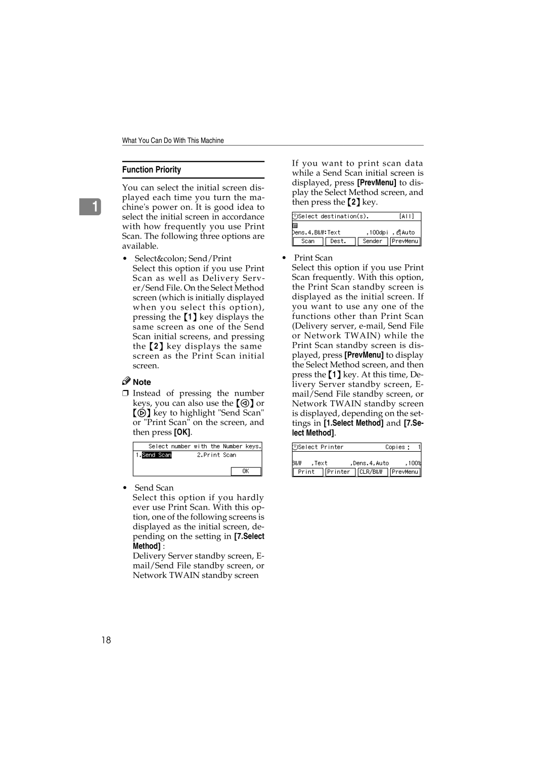 Ricoh IS300e operating instructions Function Priority 