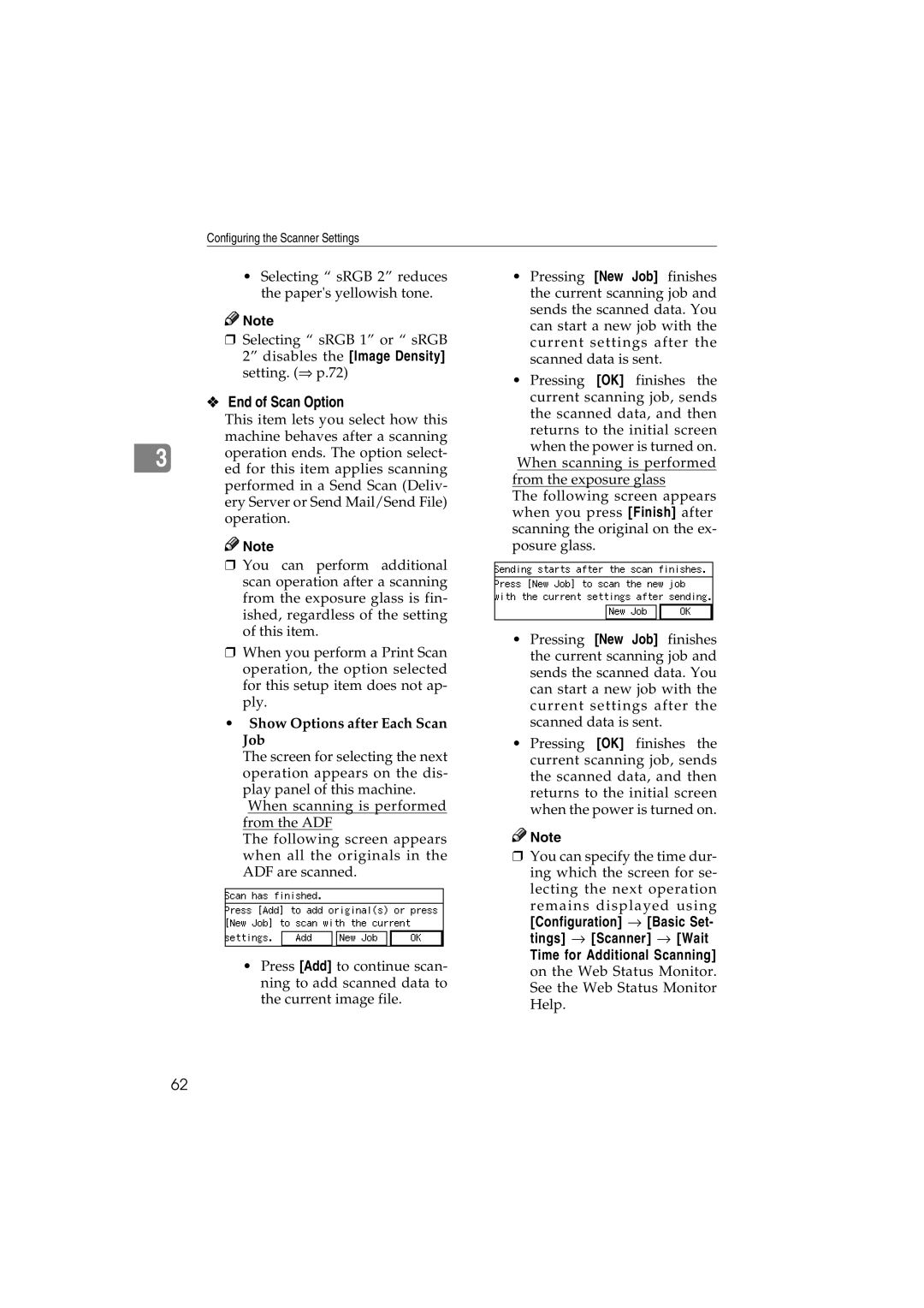 Ricoh IS300e operating instructions End of Scan Option, Show Options after Each Scan Job 