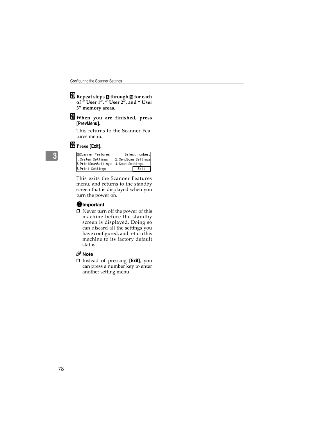 Ricoh IS300e operating instructions Press Exit 