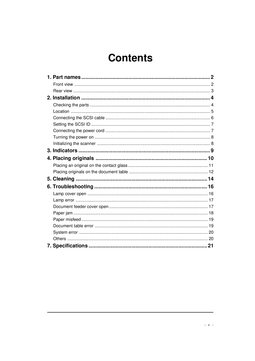 Ricoh IS430 user manual Contents 