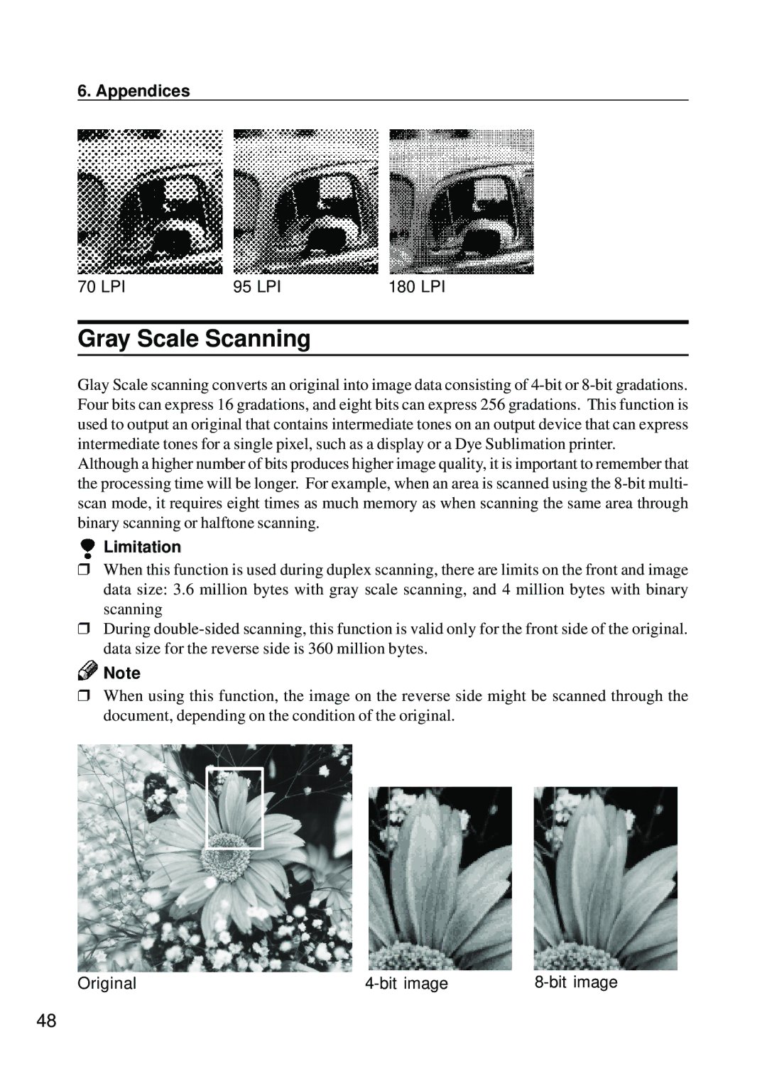 Ricoh IS450 operating instructions Gray Scale Scanning 