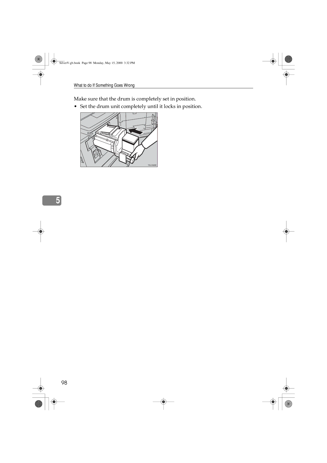 Ricoh JP1210, JP1250 operating instructions SilverV-gb.book Page 98 Monday, May 15, 2000 332 PM 