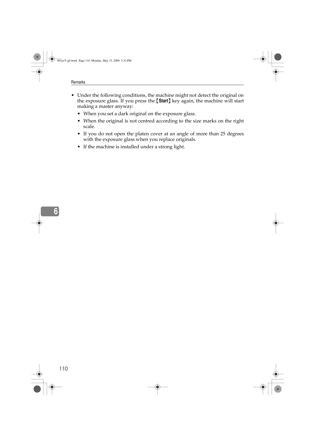 Ricoh JP1210, JP1250 operating instructions 110 