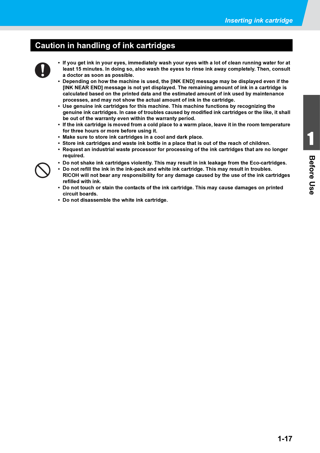 Ricoh L4160, L4130 operation manual Before Use 