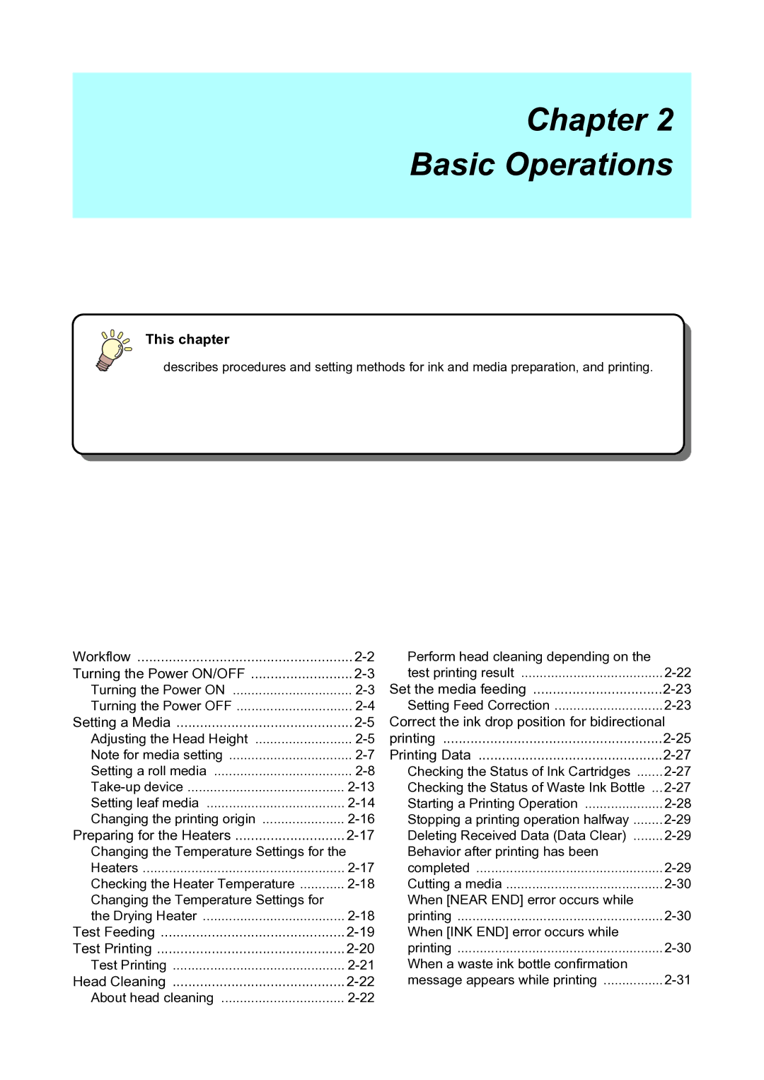 Ricoh L4160, L4130 operation manual Chapter Basic Operations 