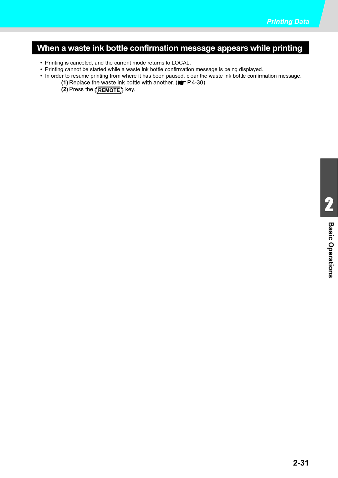 Ricoh L4160, L4130 operation manual Printing Data 