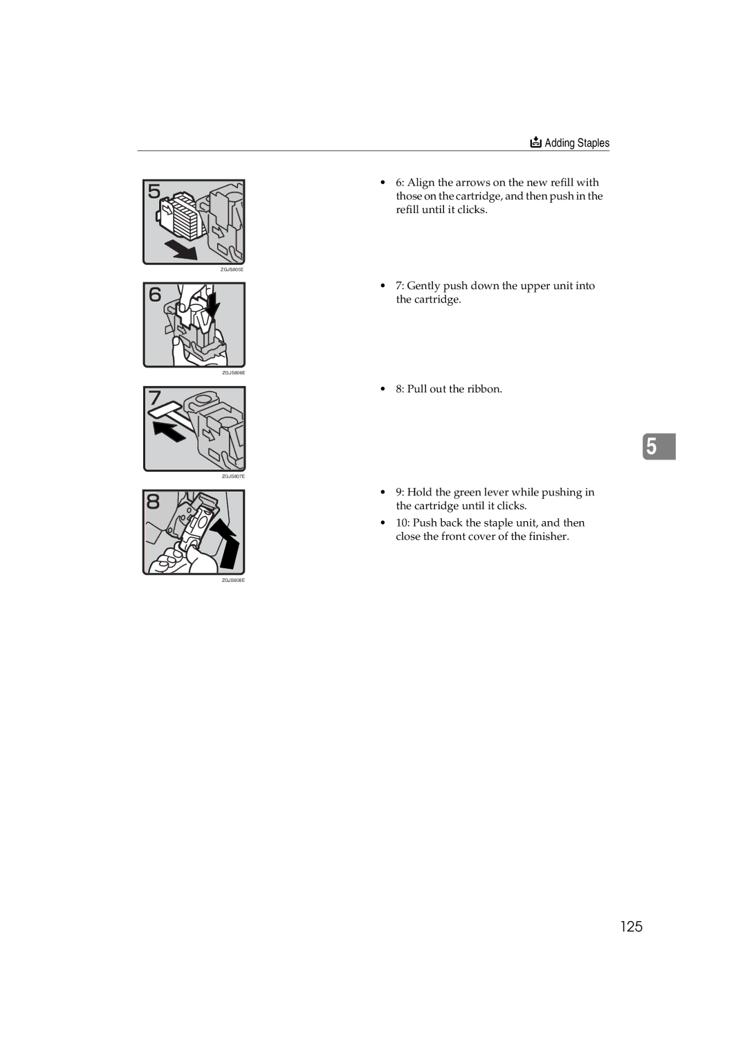 Ricoh LD122, LD127, DSm622, DSm627 specifications 125 