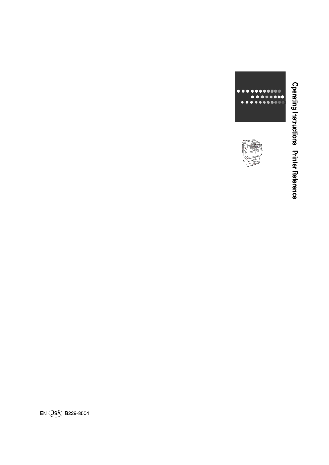 Ricoh GS 106, LD215c, SGC 1506 appendix Operating Instructions Printer Reference 