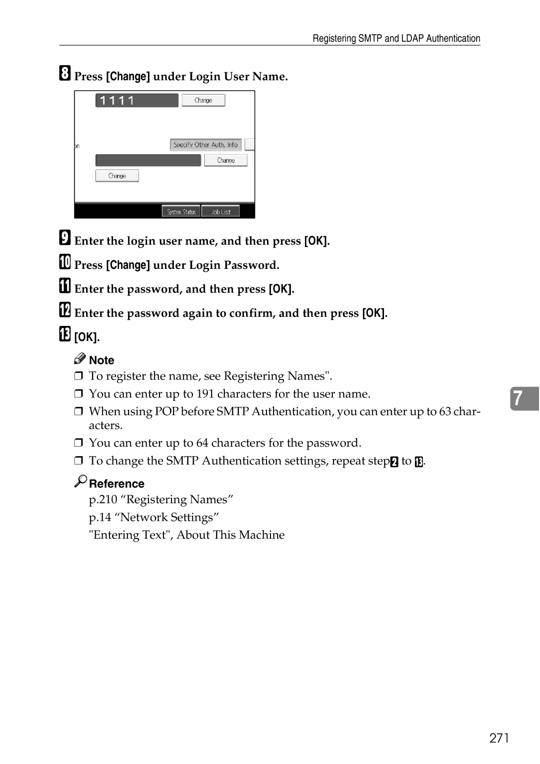 Ricoh LD435c operating instructions 271, Reference 