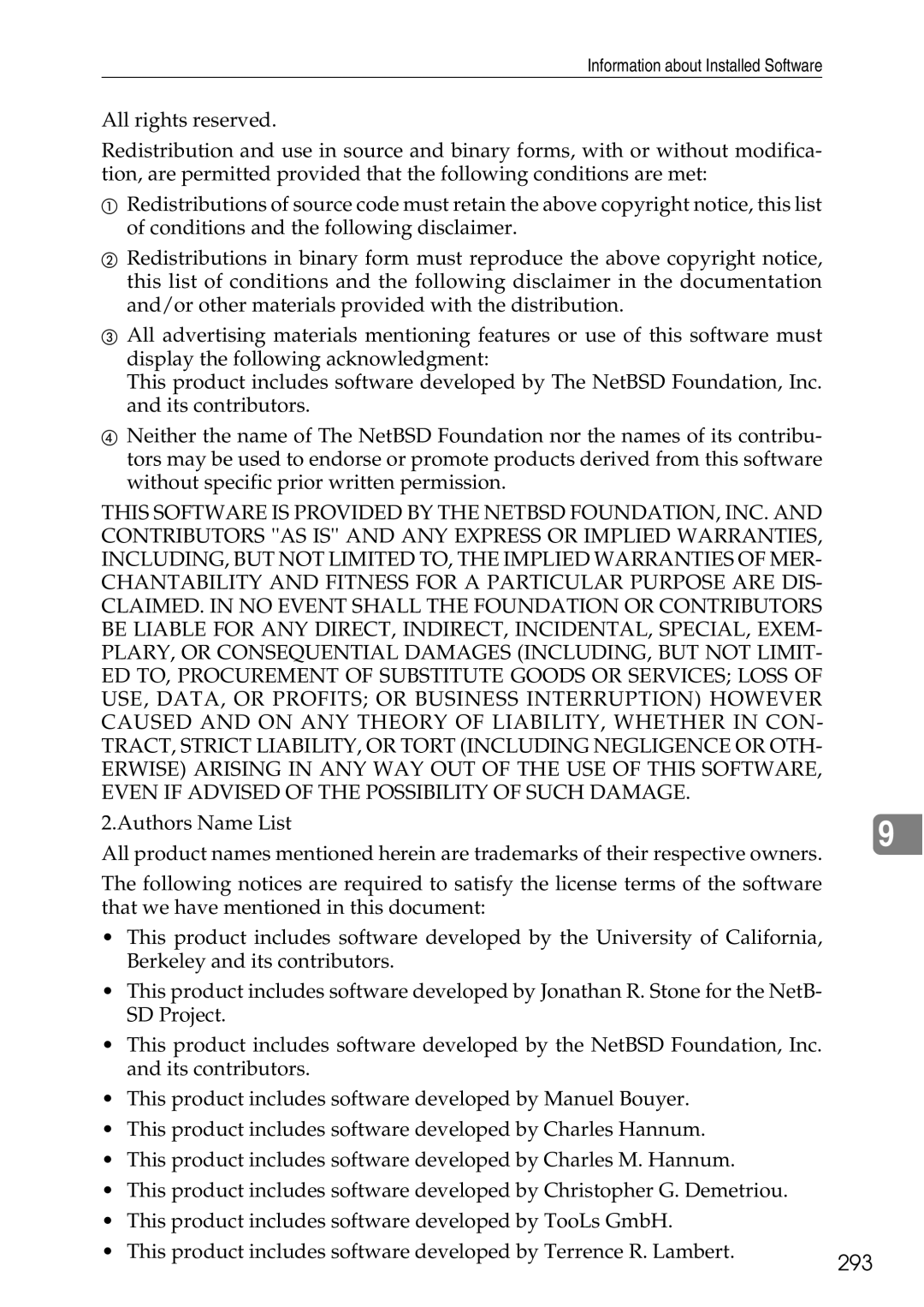 Ricoh LD435c operating instructions 293 