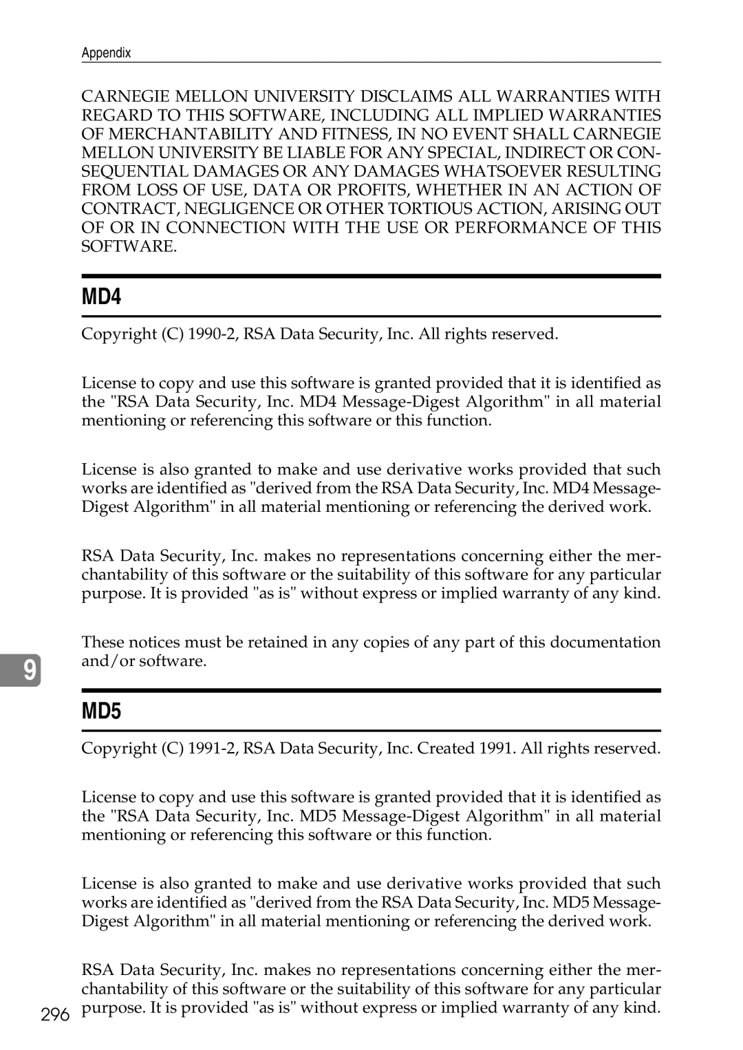 Ricoh LD435c operating instructions MD4 