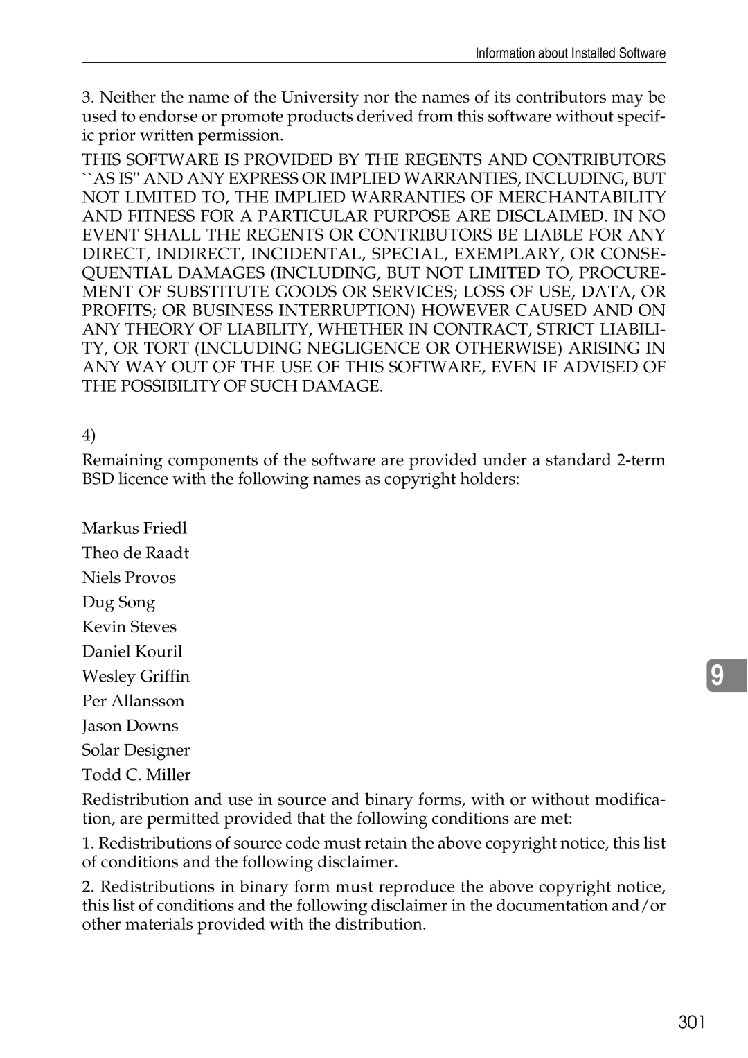 Ricoh LD435c operating instructions 301 