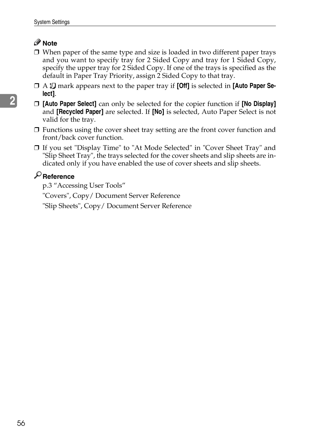 Ricoh LD435c operating instructions Reference 