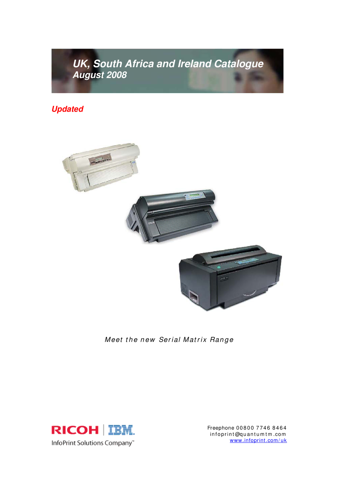 Ricoh M40 manual UK, South Africa and Ireland Catalogue 