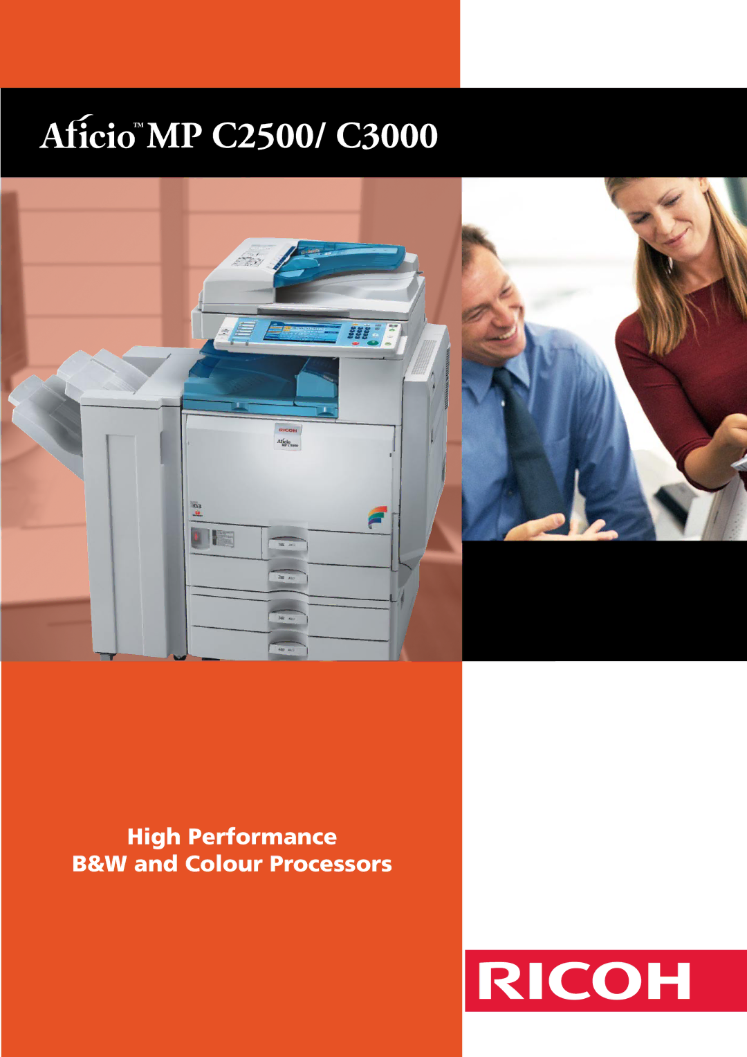 Ricoh MP C3000, MP C2500 manual High Performance Colour Processors 