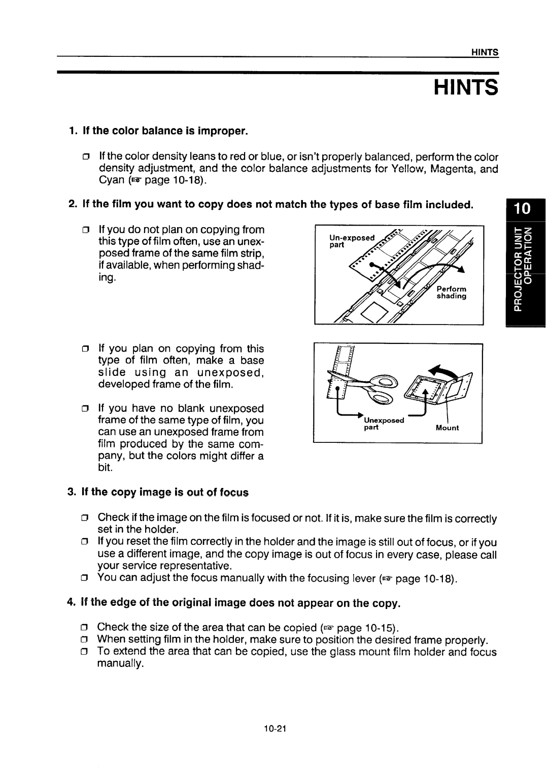 Ricoh NC5006 manual Hints 