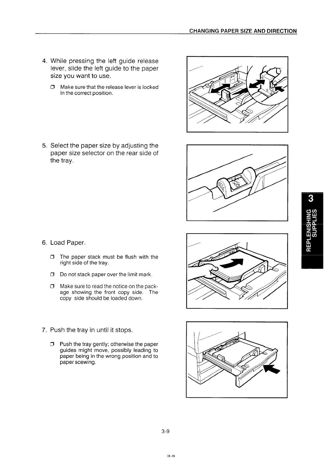 Ricoh NC5006 manual Push the tray in until it stops 