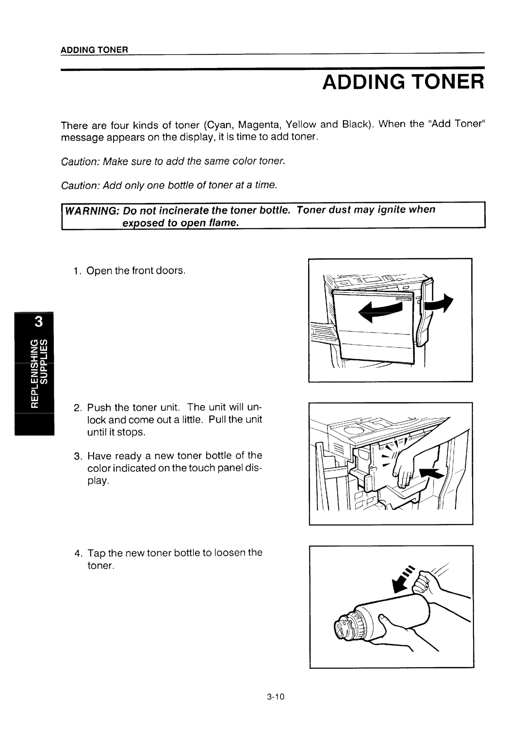 Ricoh NC5006 manual Adding Toner 