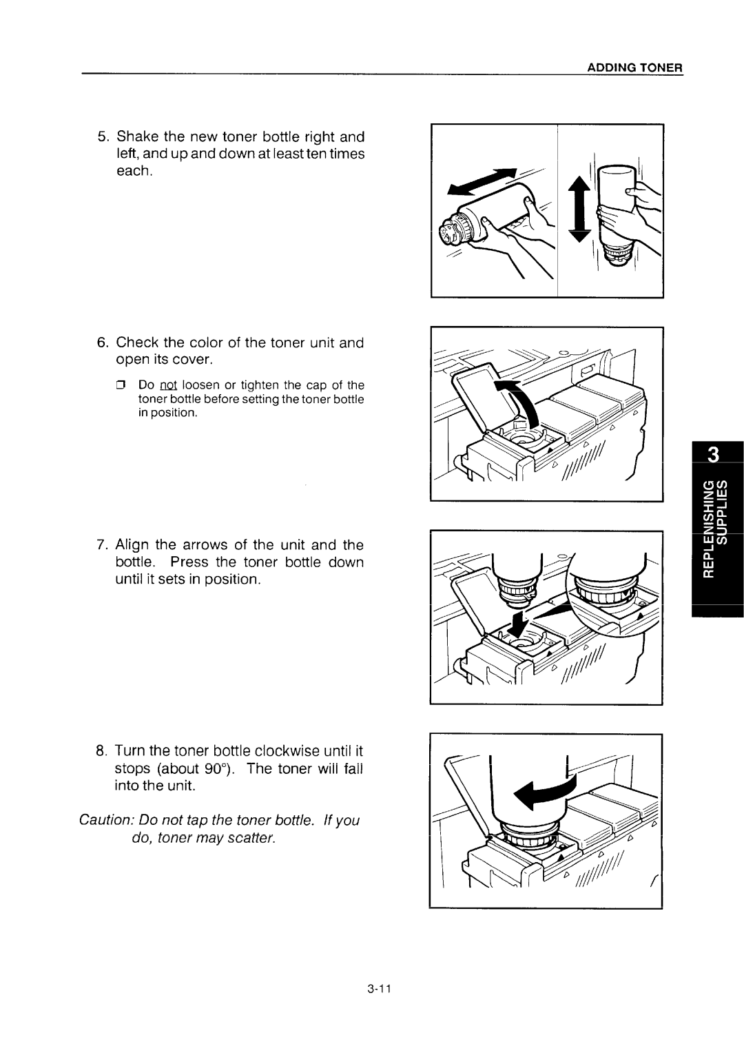 Ricoh NC5006 manual Do, toner may scatter 