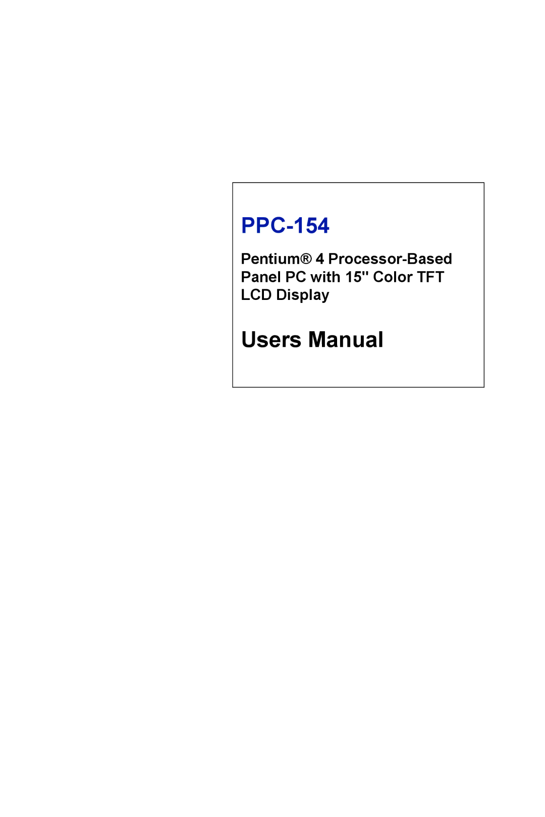 Ricoh PPC-154 user manual 