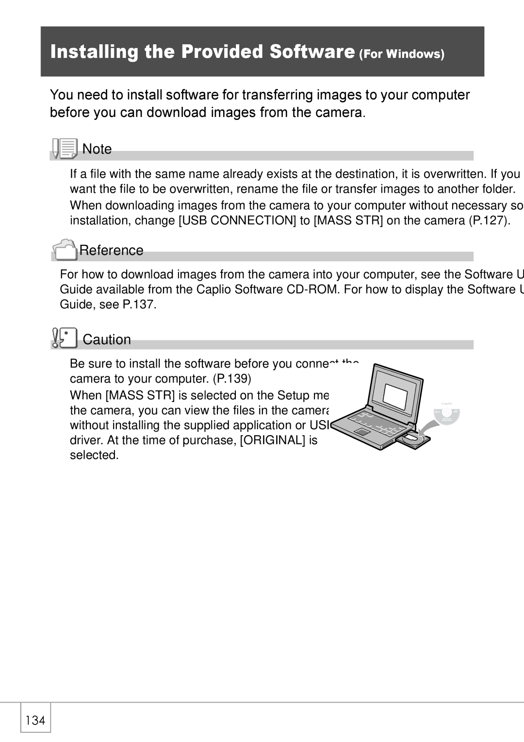 Ricoh R 3 manual Installing the Provided Software For Windows 