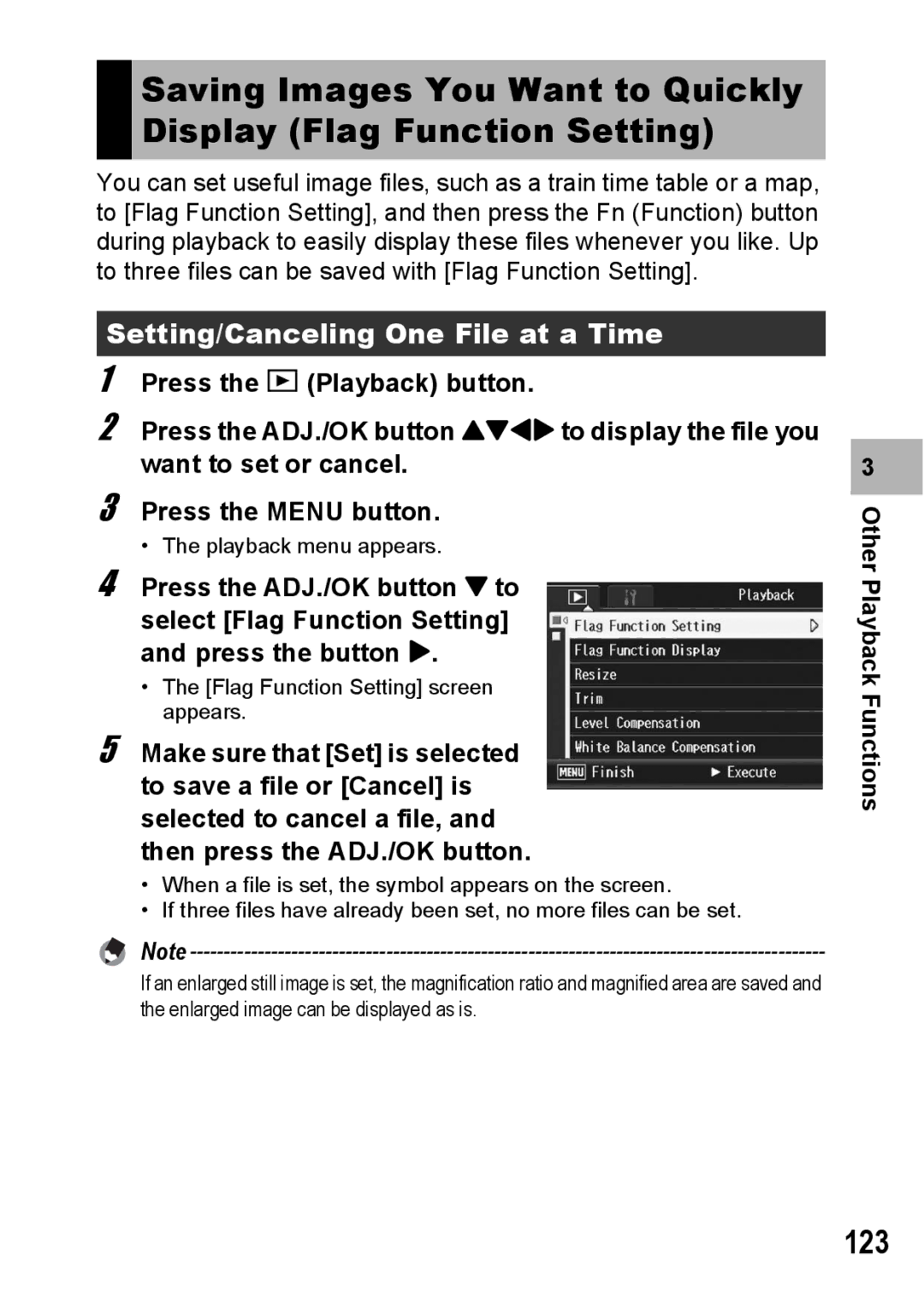 Ricoh R10 manual 123, Setting/Canceling One File at a Time 