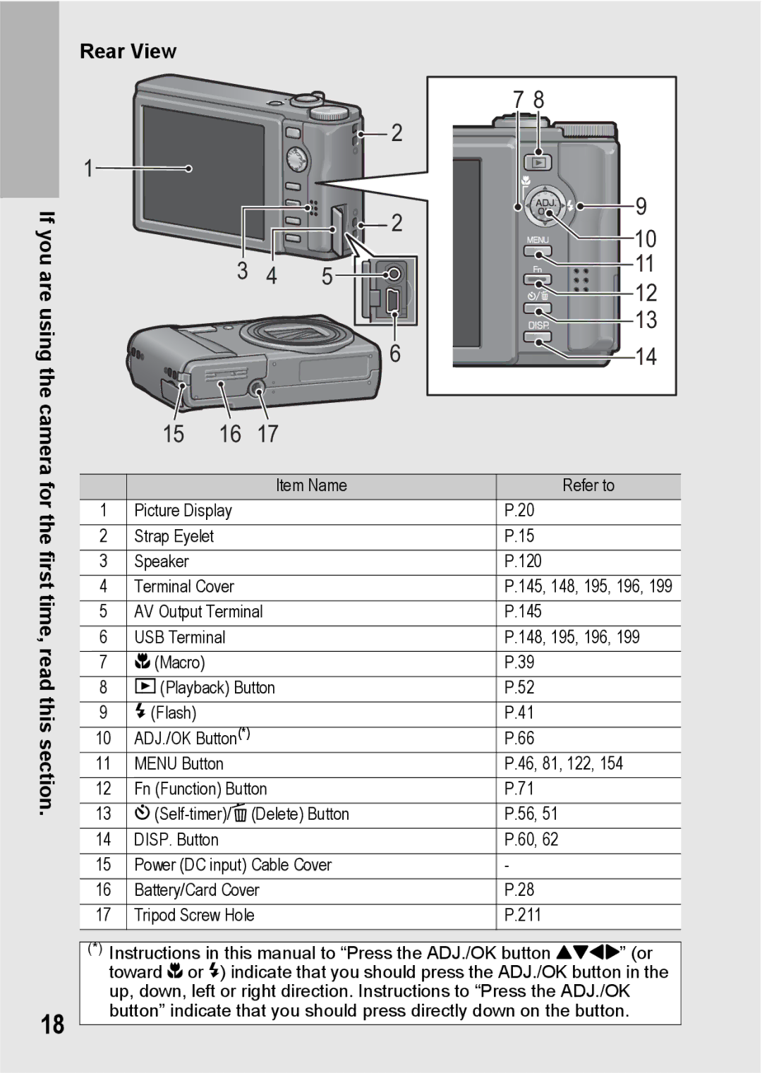 Ricoh R10 manual If you are using, Camera for the first time, read this section 