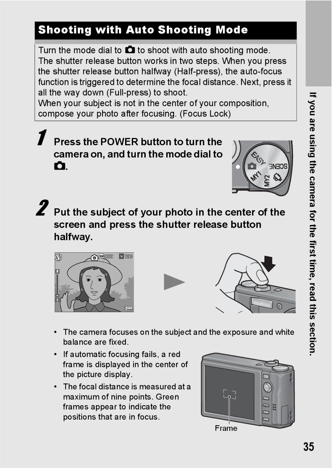 Ricoh R10 manual Shooting with Auto Shooting Mode 