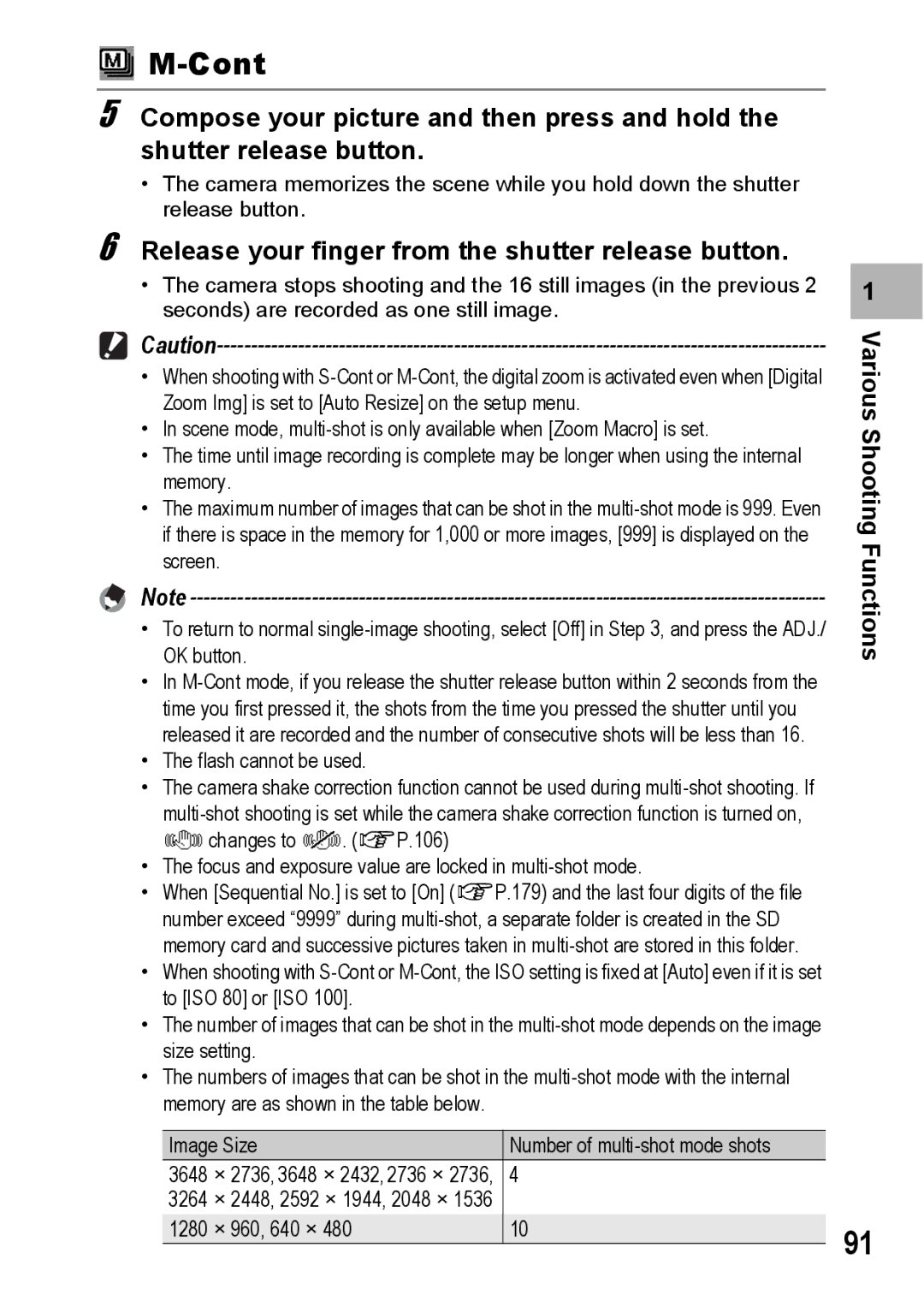 Ricoh R10 manual Release your finger from the shutter release button 