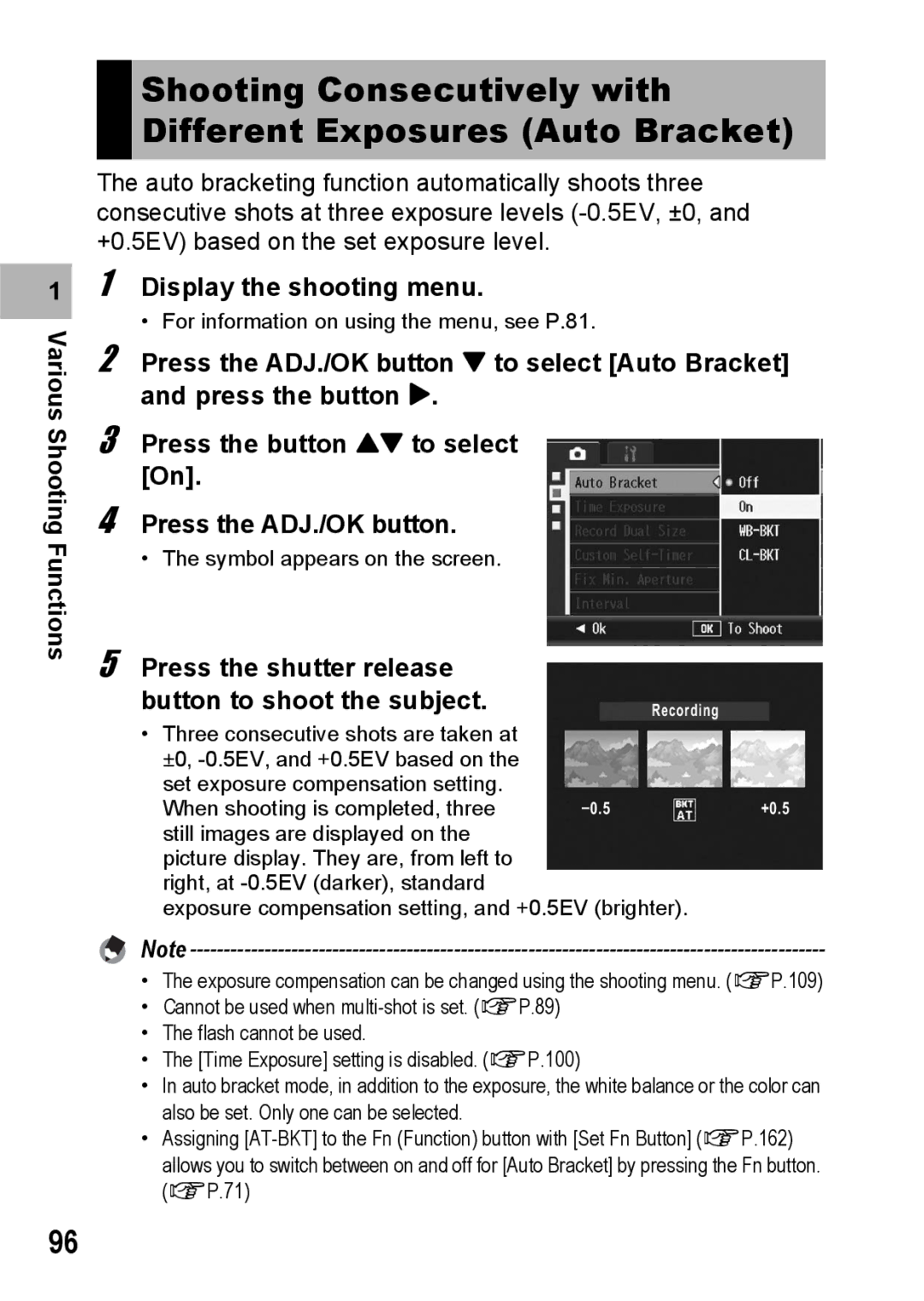 Ricoh R10 manual Press the shutter release, Button to shoot the subject 