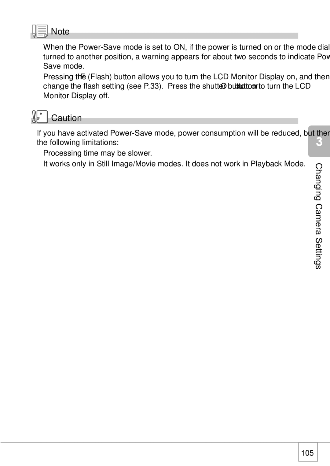 Ricoh R1v manual ChangingCamera Settings 