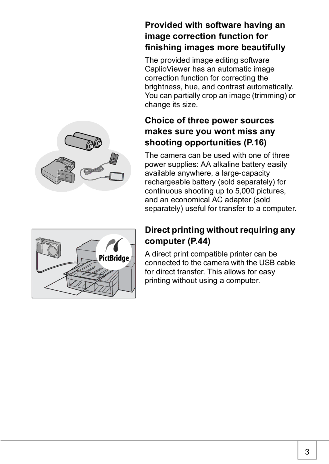 Ricoh R1v manual Direct printing without requiring any computer P.44 