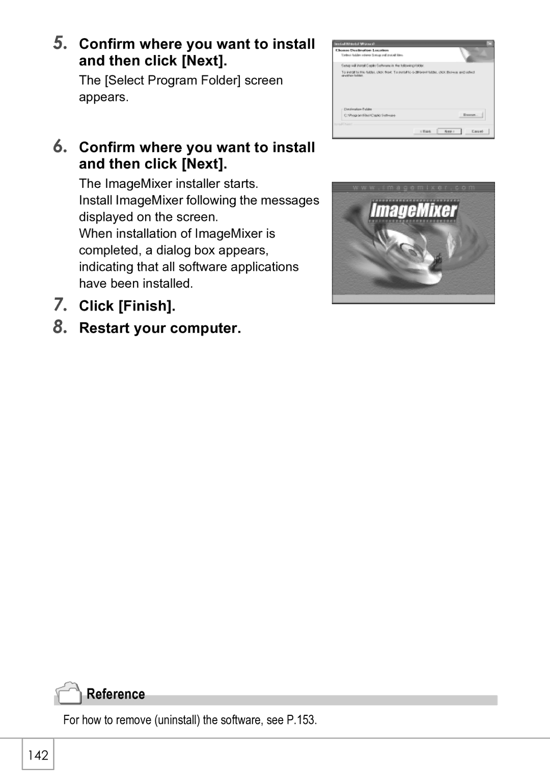 Ricoh R4 manual Confirm where you want to install and then click Next, Click Finish Restart your computer Reference 