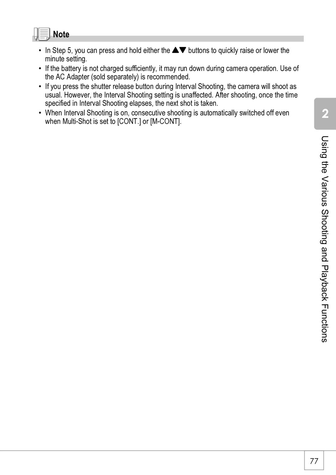 Ricoh R4 manual Using the Various Shooting and Playback Functions 