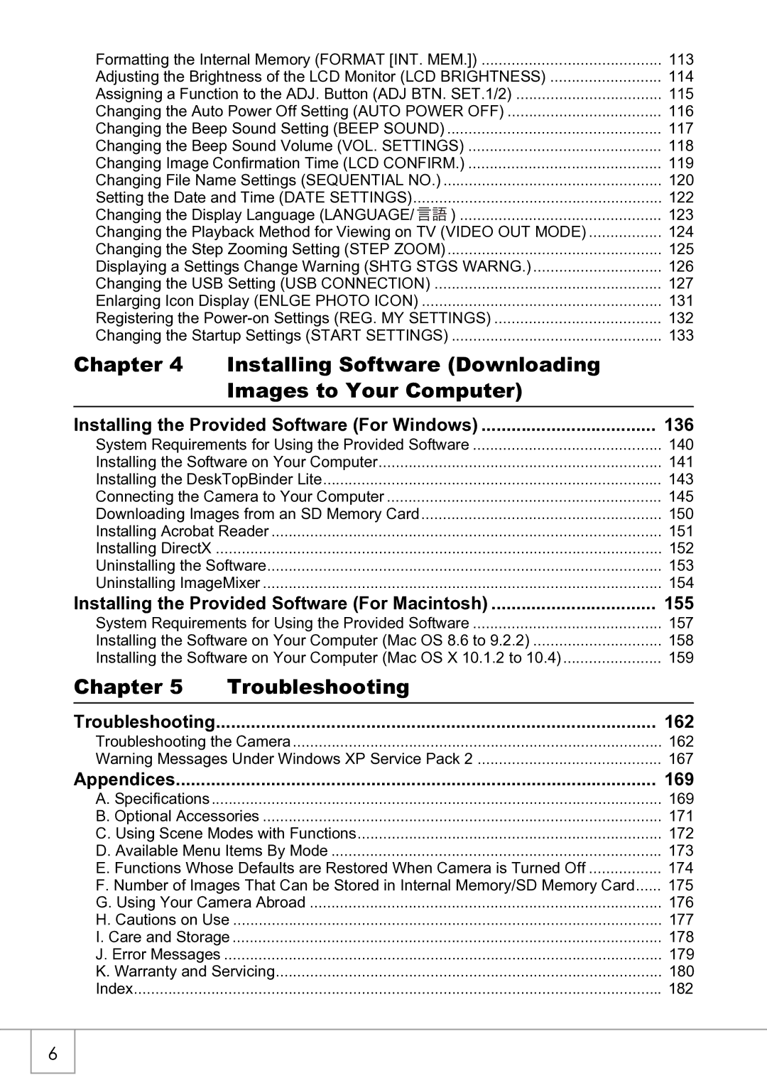 Ricoh R4 manual Chapter Troubleshooting, Appendices 