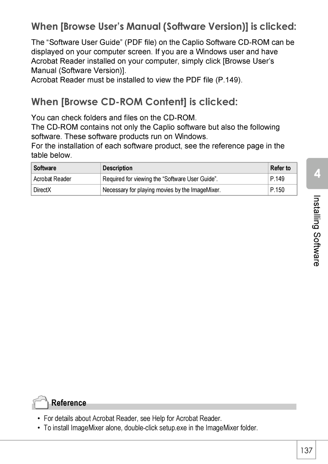 Ricoh R40 manual Software Description Refer to 