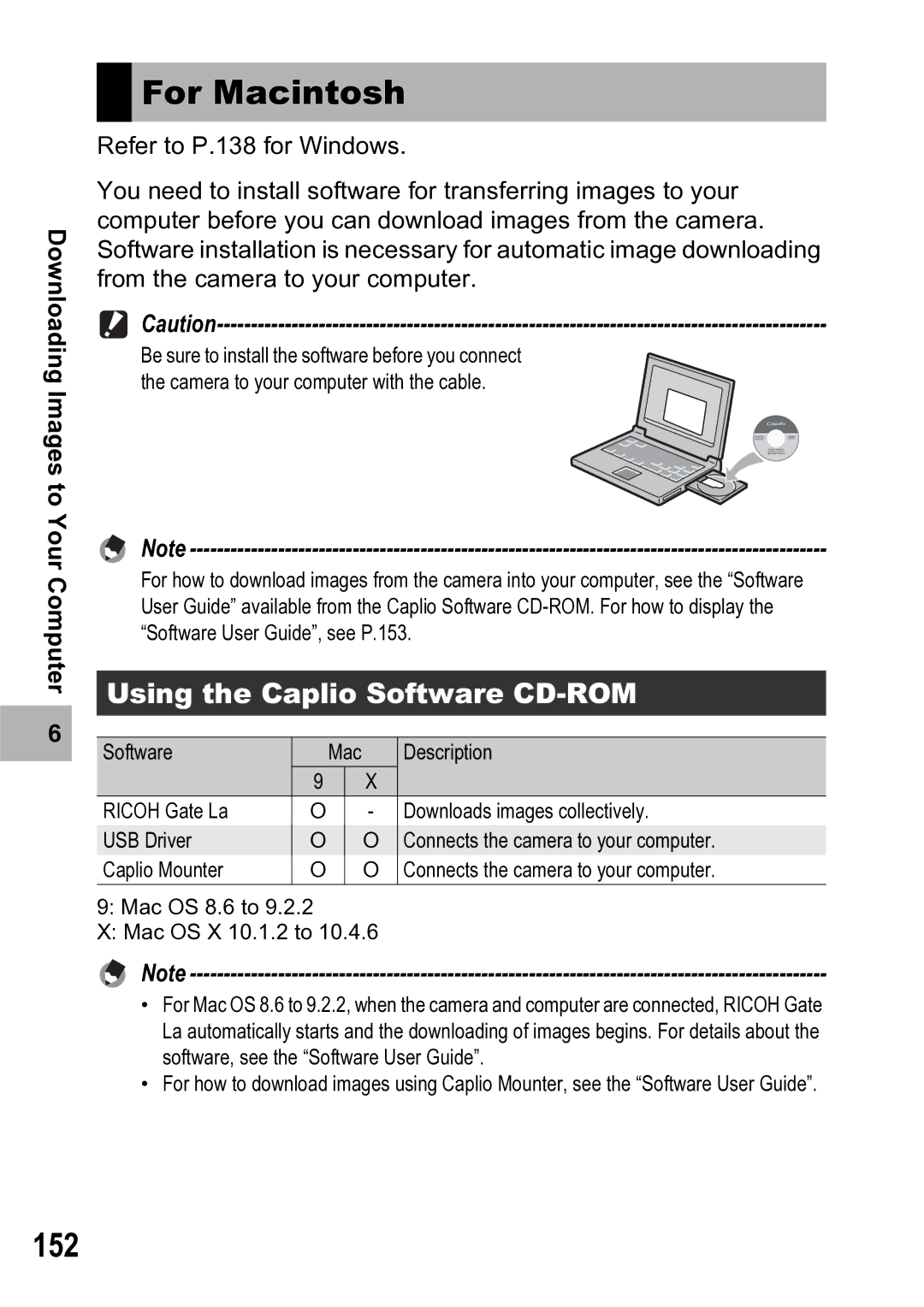 Ricoh R5 manual For Macintosh, 152 