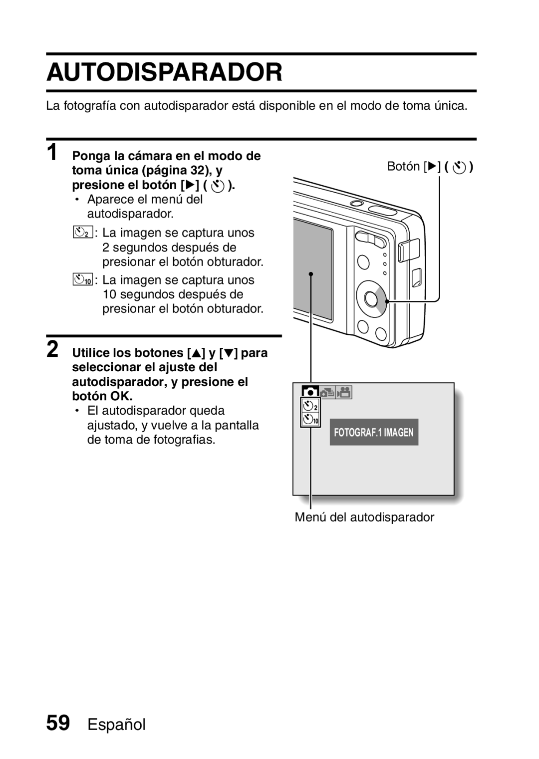 Ricoh R50 manual Autodisparador 