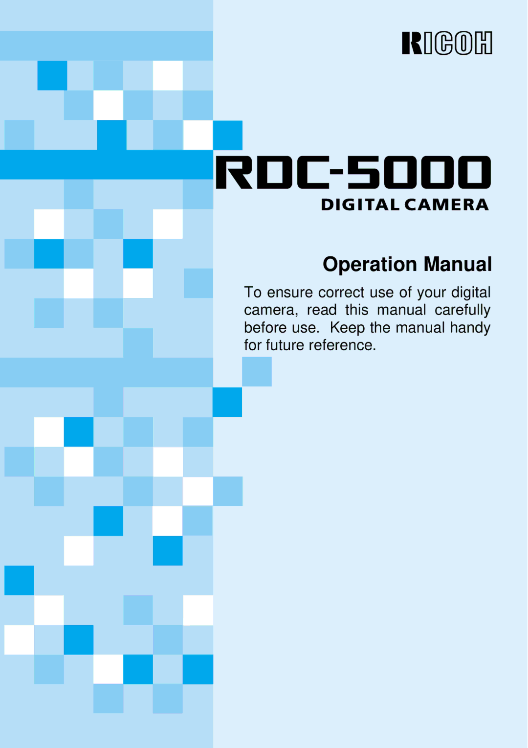 Ricoh RDC-5000 manual 